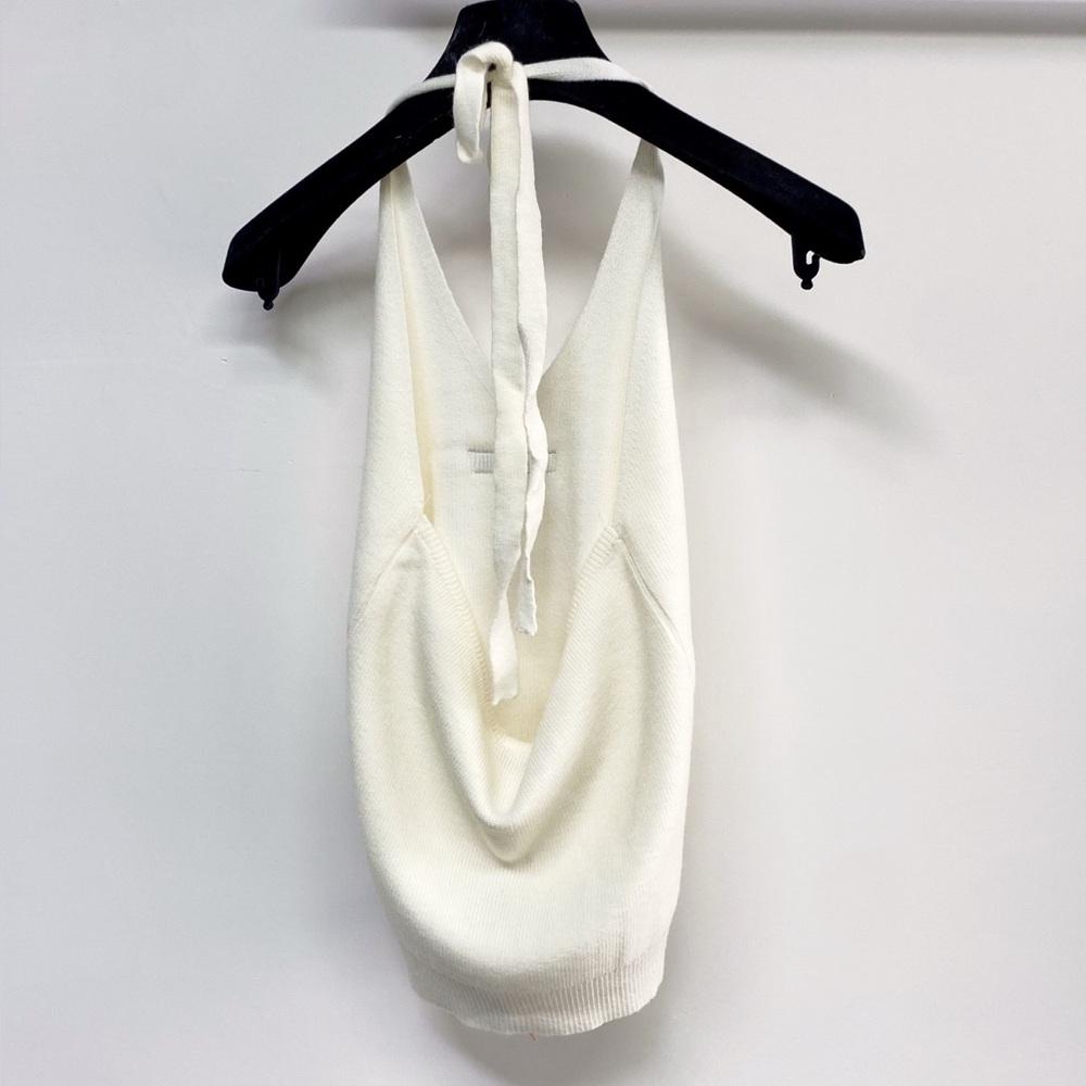 Miu Miu white neck sling top - Picture 2 of 3